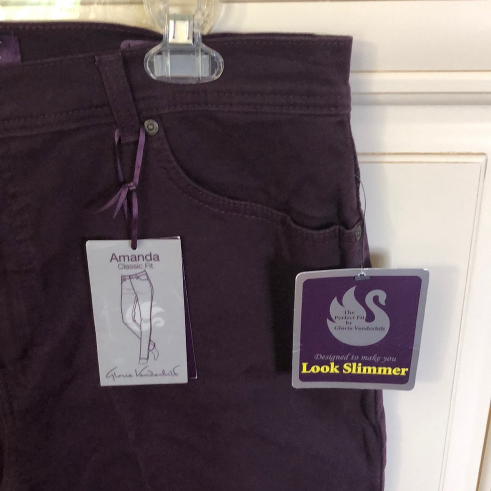 Gloria Vanderbilt Purple Pants - Picture 2 of 6